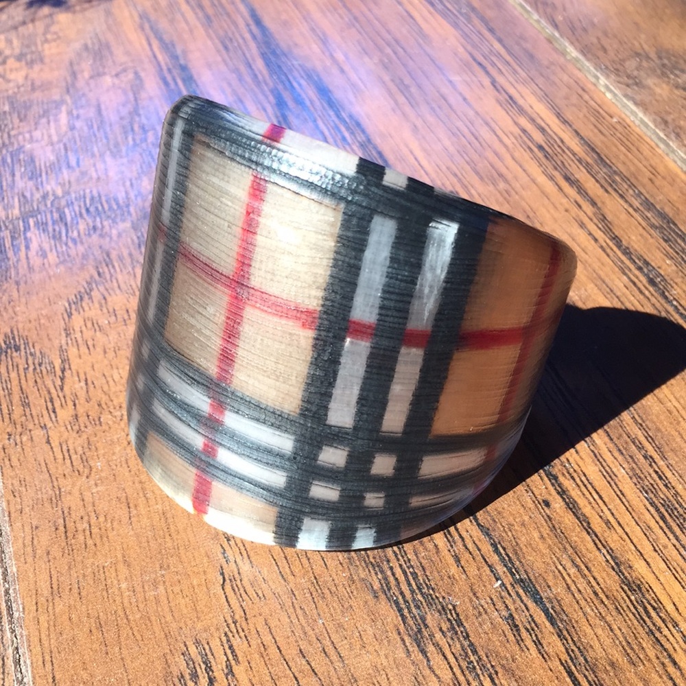 Oversized Burberry Cuff Bracelet